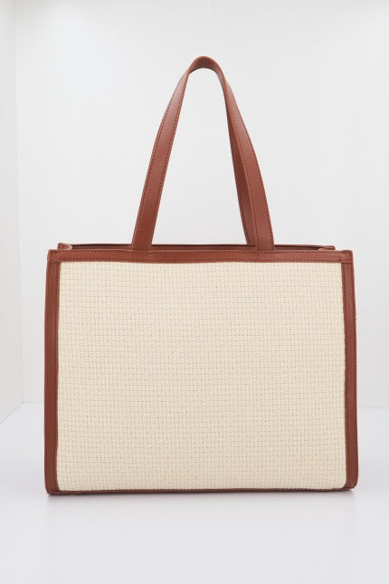 LIU-JO SHOPPING BAG en color MARRON CLARO (3)