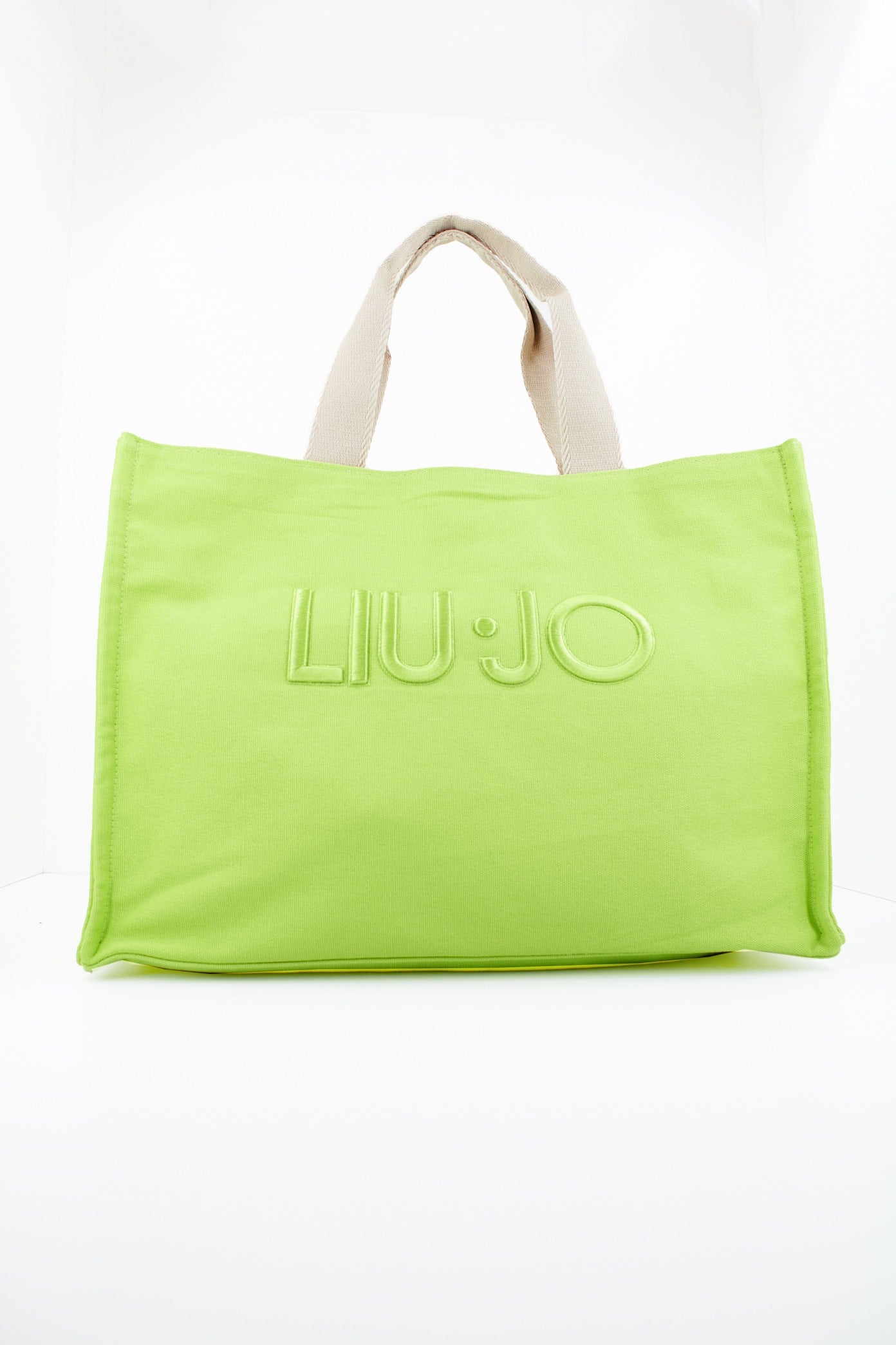LIU-JO TOTE CANVAS en color VERDE (1)
