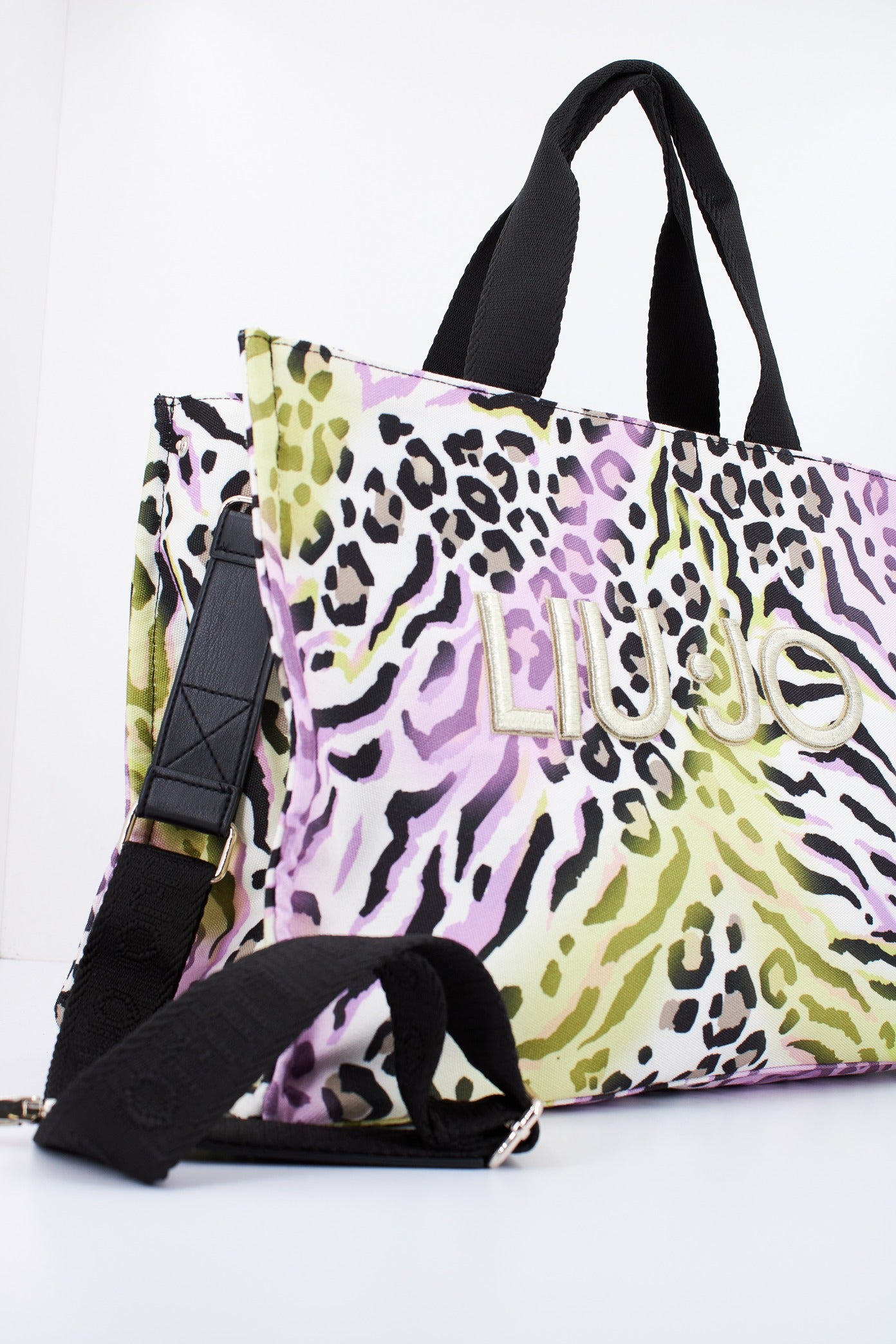 LIU-JO TOTE PRINTED CANVAS en color ANIMAL PRINT (4)