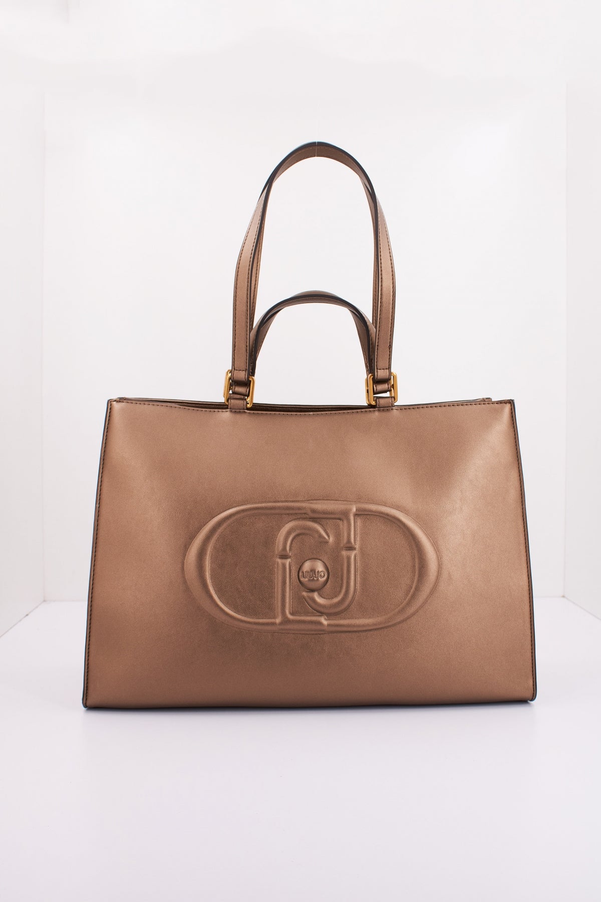 LIU-JO SHOPPING BAG en color BRONCE (1)