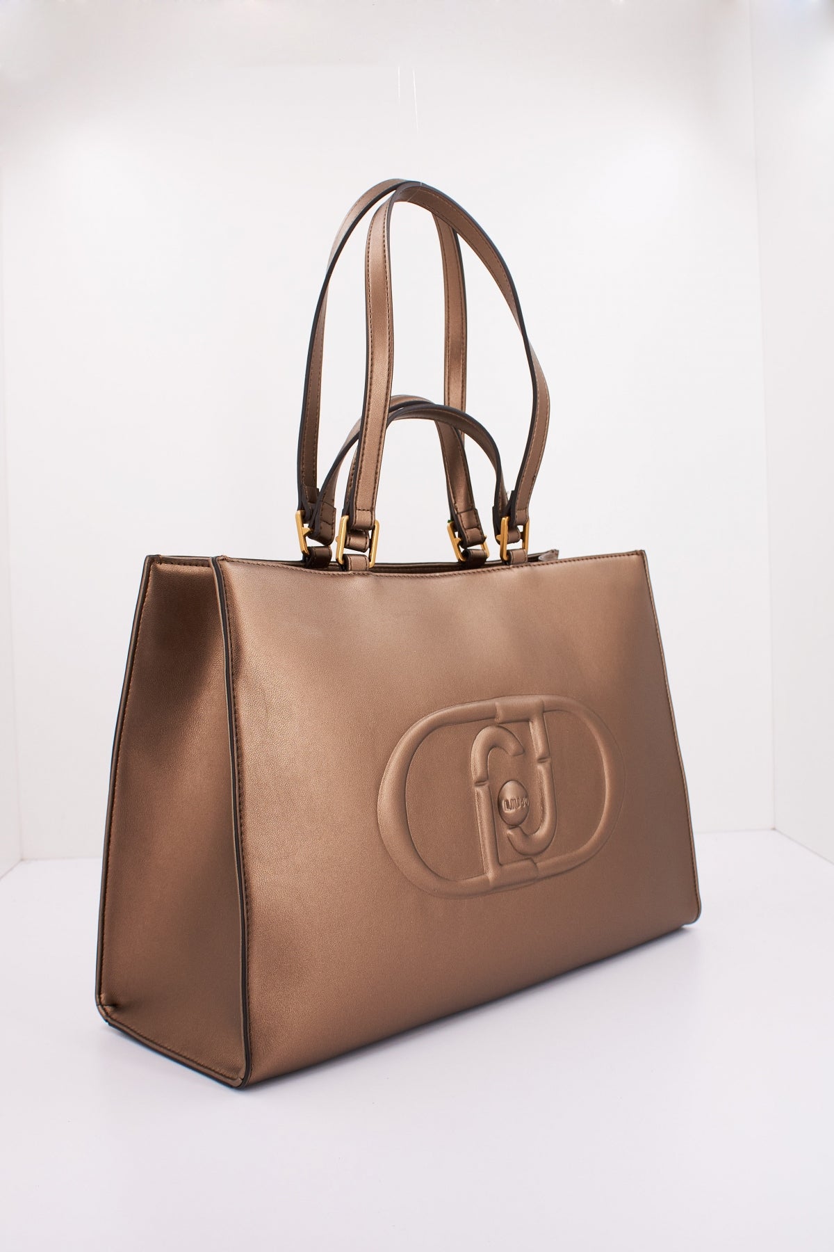 LIU-JO SHOPPING BAG en color BRONCE (2)
