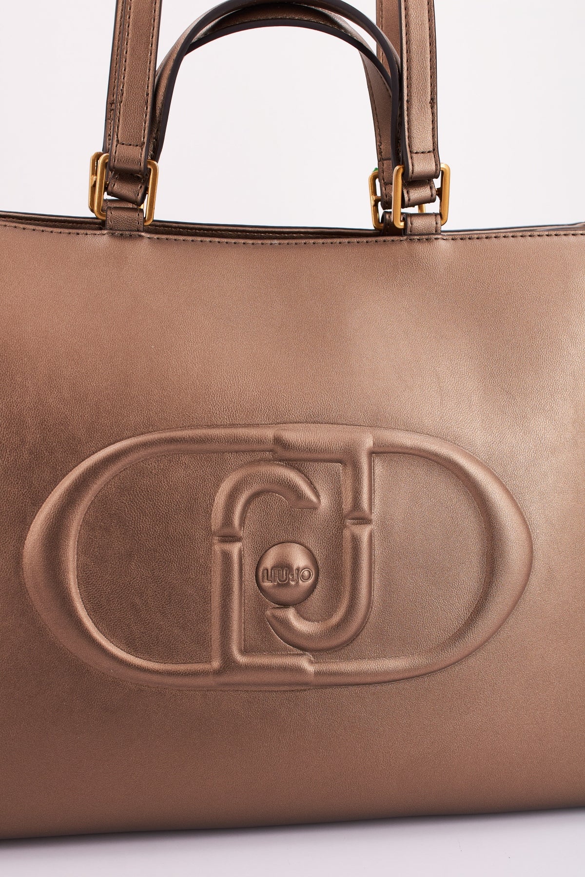 LIU-JO SHOPPING BAG en color BRONCE (4)