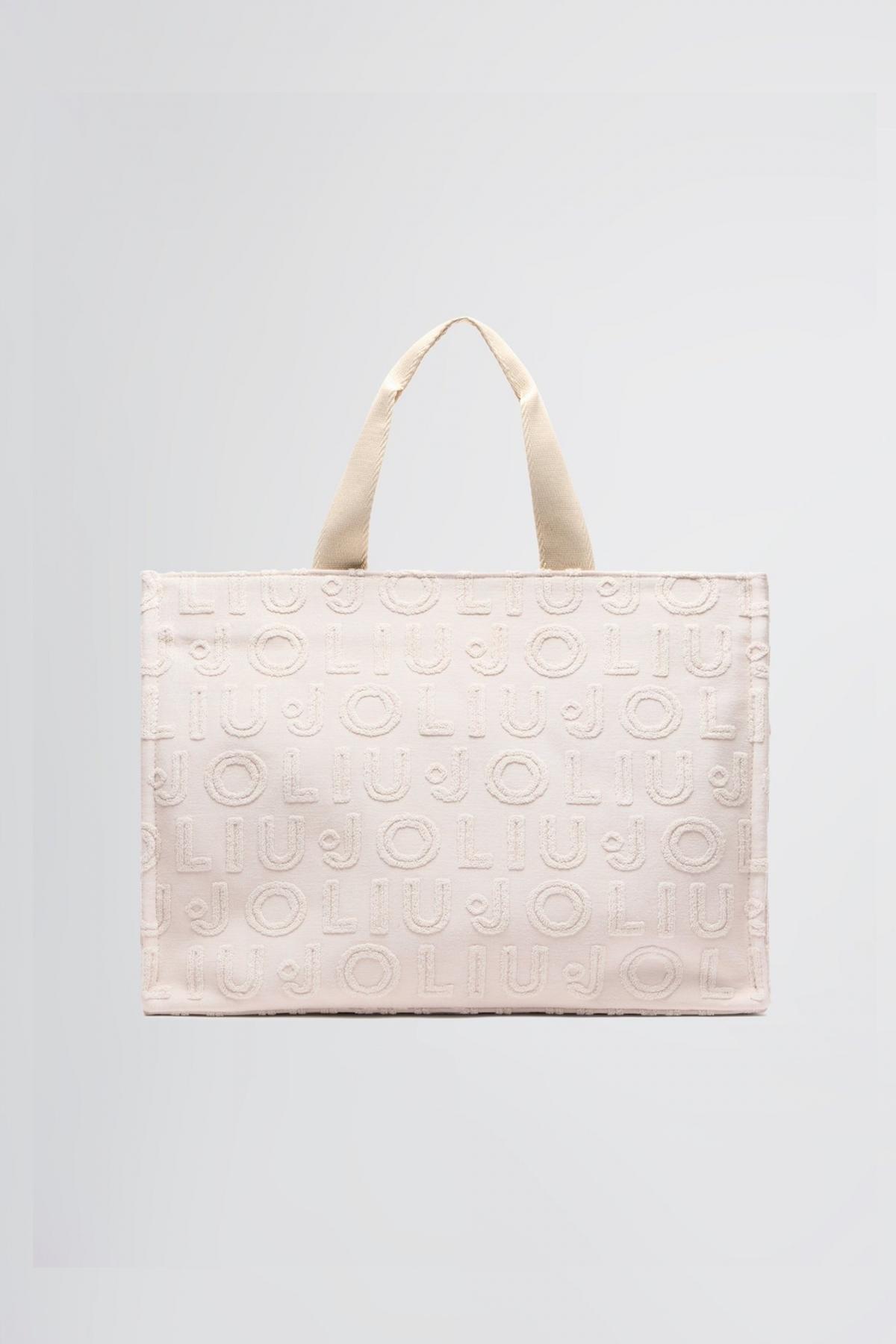 LIU-JO L TOTE JACQUARD PLAIN en color ROSA (1)
