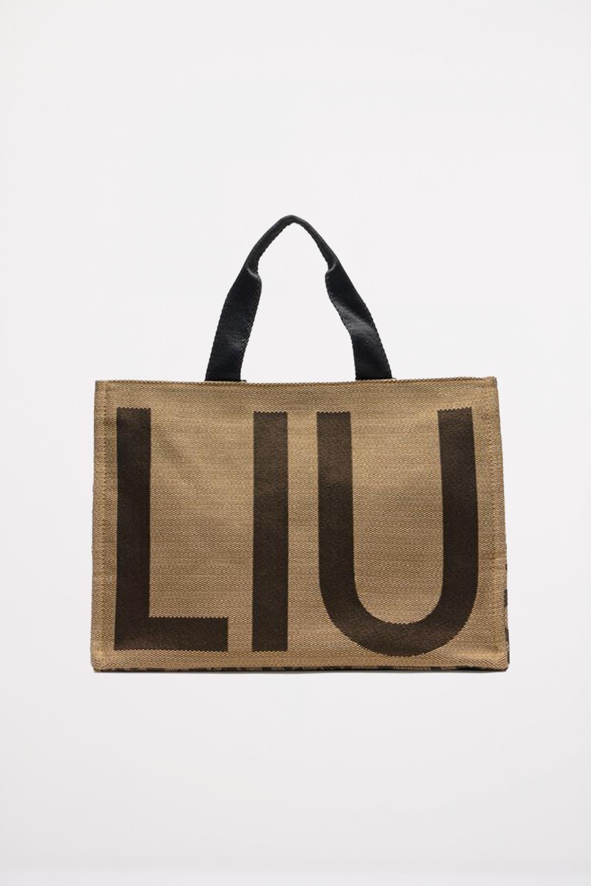 LIU-JO TOTE LOGO ANIMALIE en color MARRON (1)