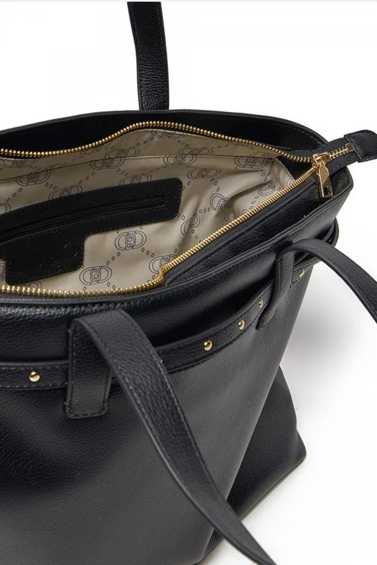 LIU-JO ECS M TOTE en color NEGRO (4)