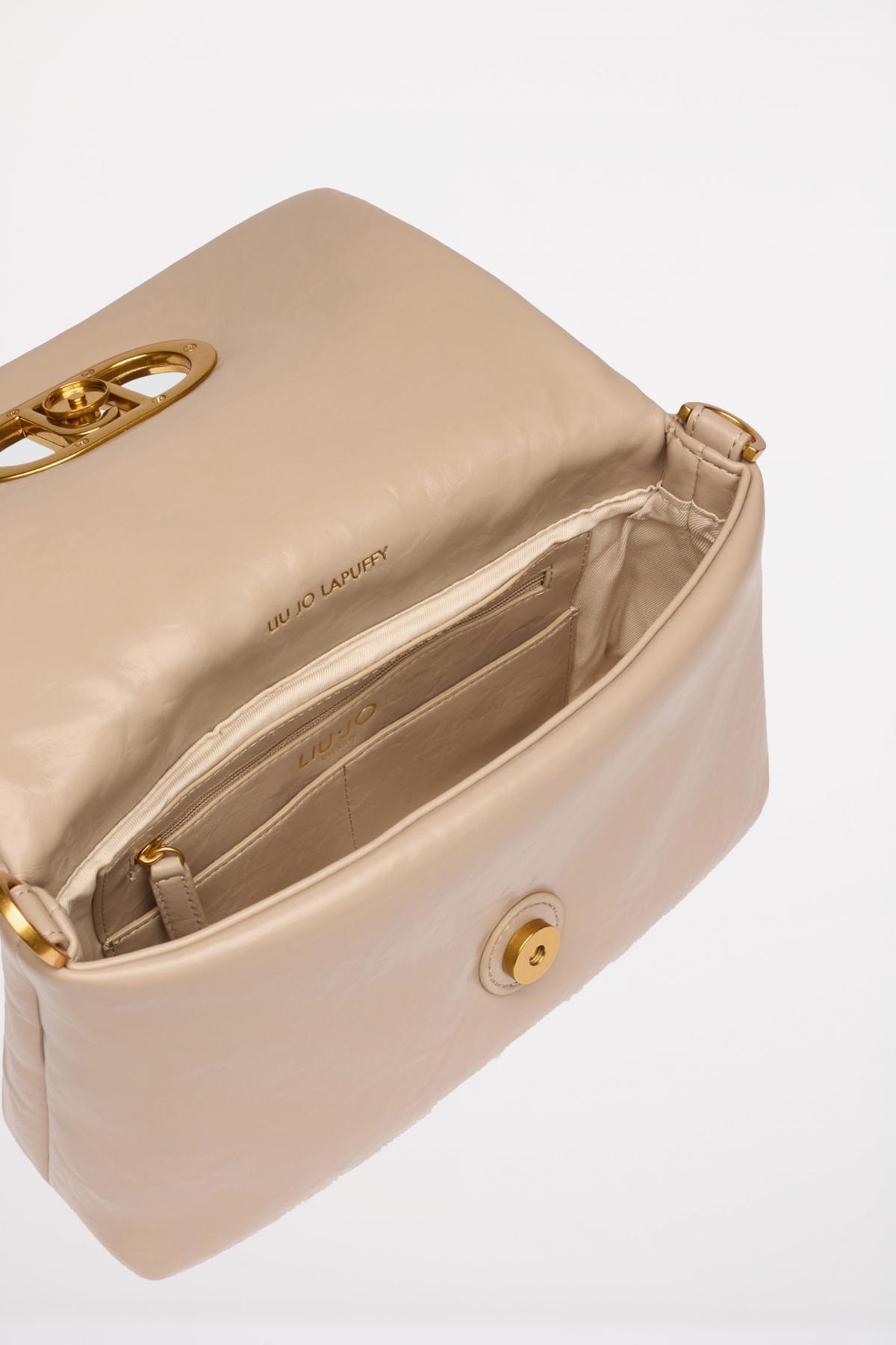 LIU-JO ECS M CROSSBODY en color BEIS (4)