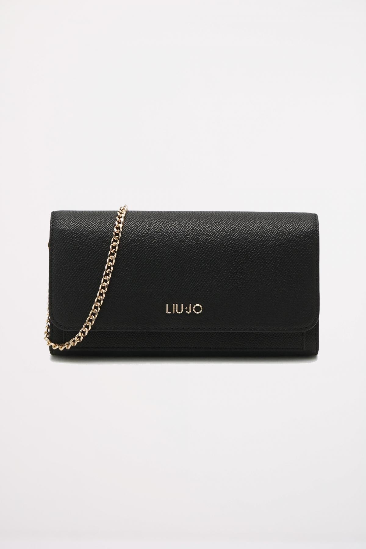 LIU-JO XL BIFOLD W CHAIN en color NEGRO (1)