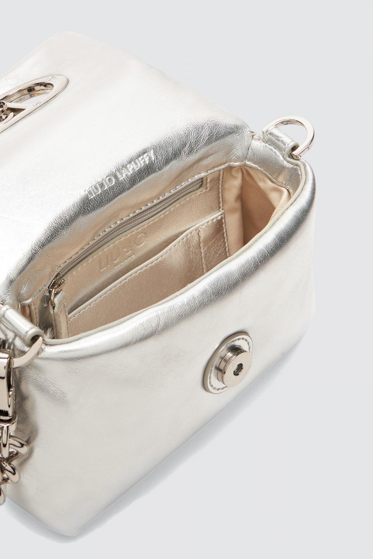 LIU-JO ECS S CROSSBODY en color PLATA (4)