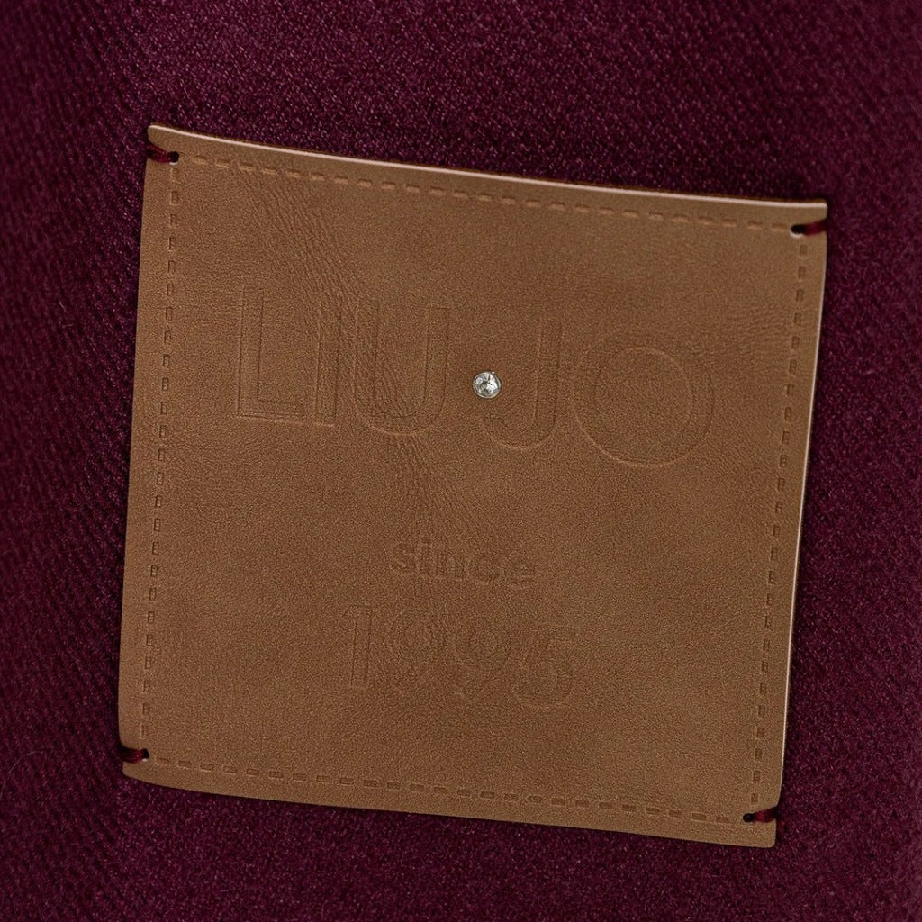 LIU-JO STOLA GARZATA UNITO en color BURDEOS (4)