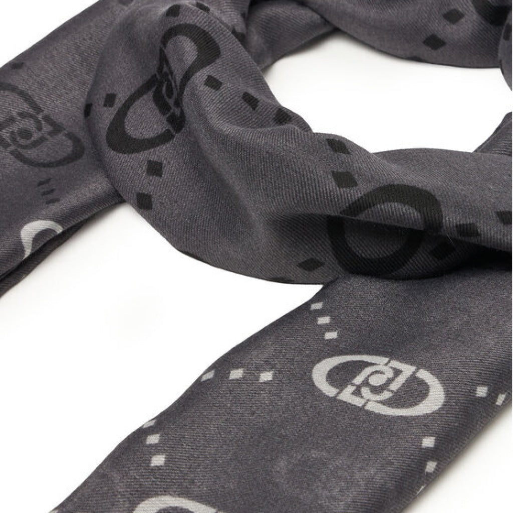 LIU-JO ECS STOLA DEGRADE en color NEGRO (4)