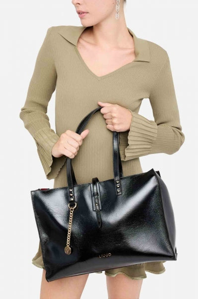 LIU-JO AF E BOLSO L TOTE en color NEGRO (4)