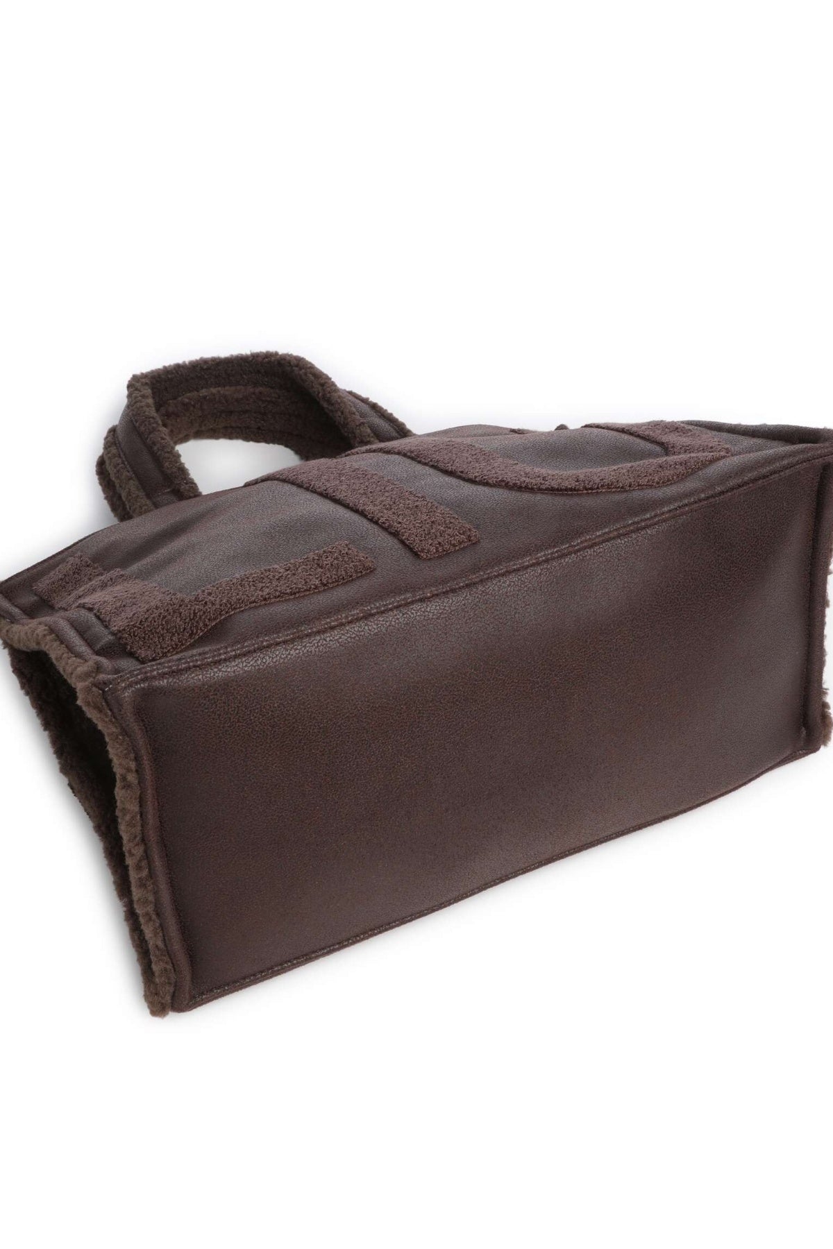 LIU-JO F E TOTE FAKE MONTONE en color MARRON (4)