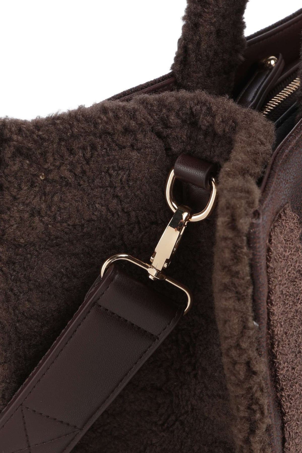LIU-JO F E TOTE FAKE MONTONE en color MARRON (5)