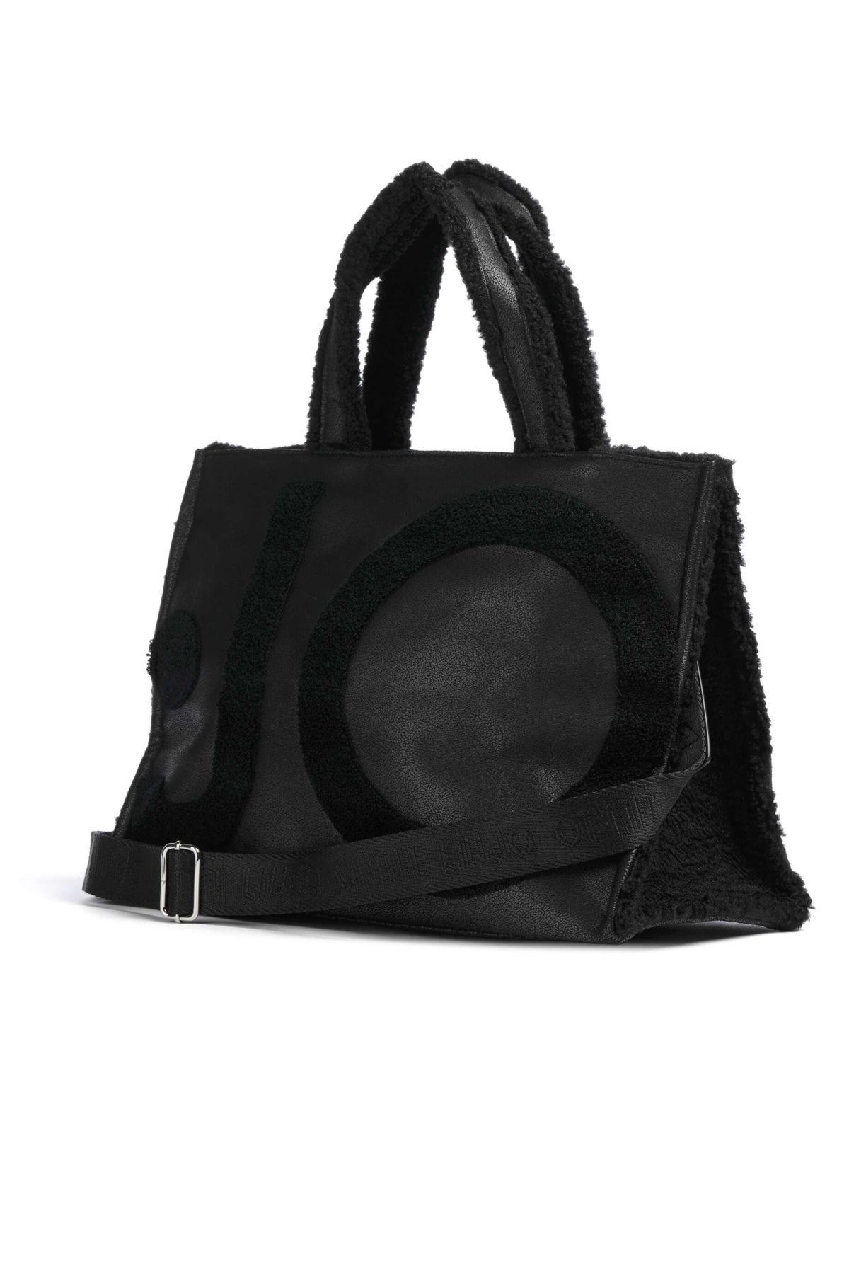 LIU-JO F E TOTE FAKE MONTONE en color NEGRO (2)