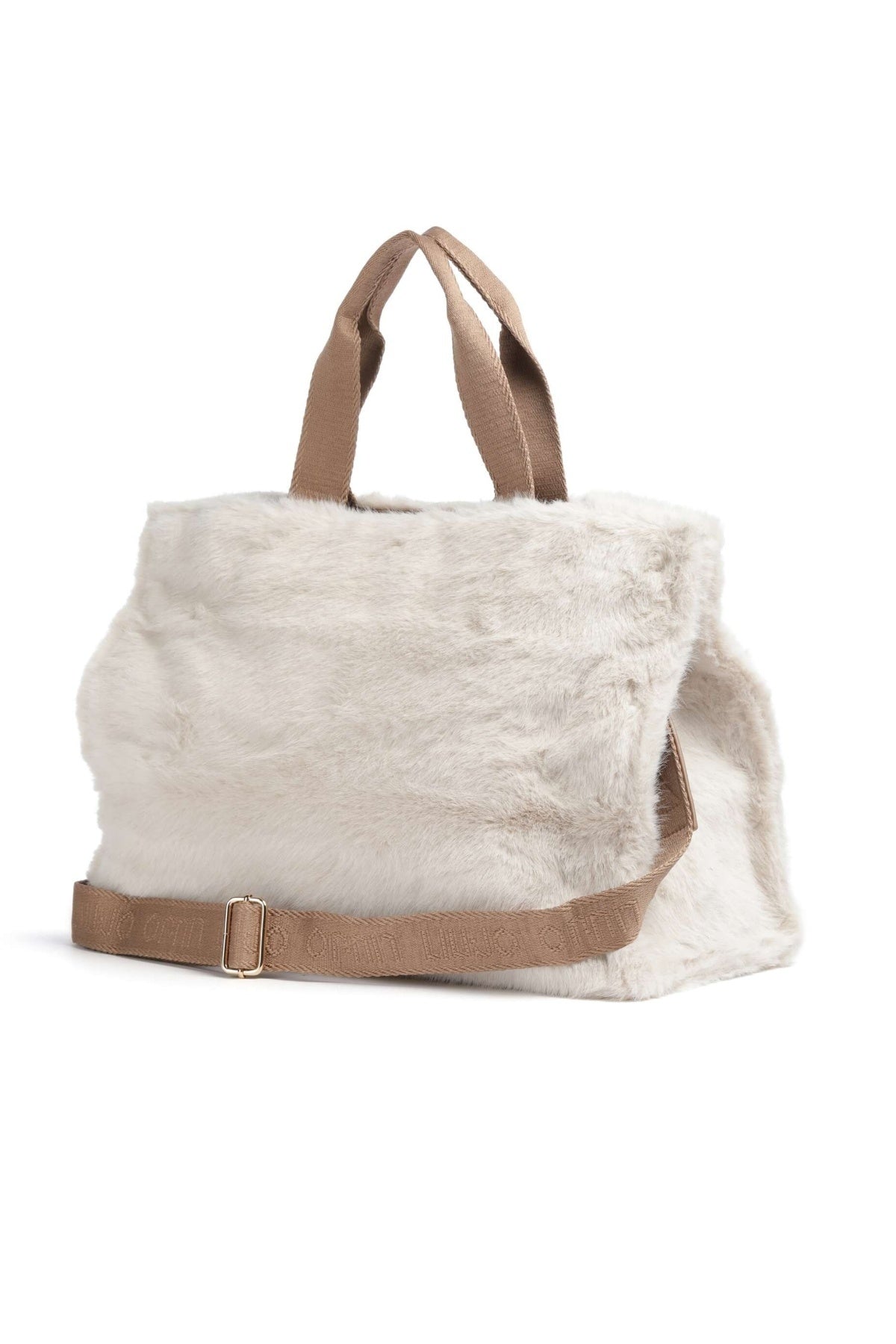 LIU-JO F E TOTE FAKE FUR en color BLANCO (2)