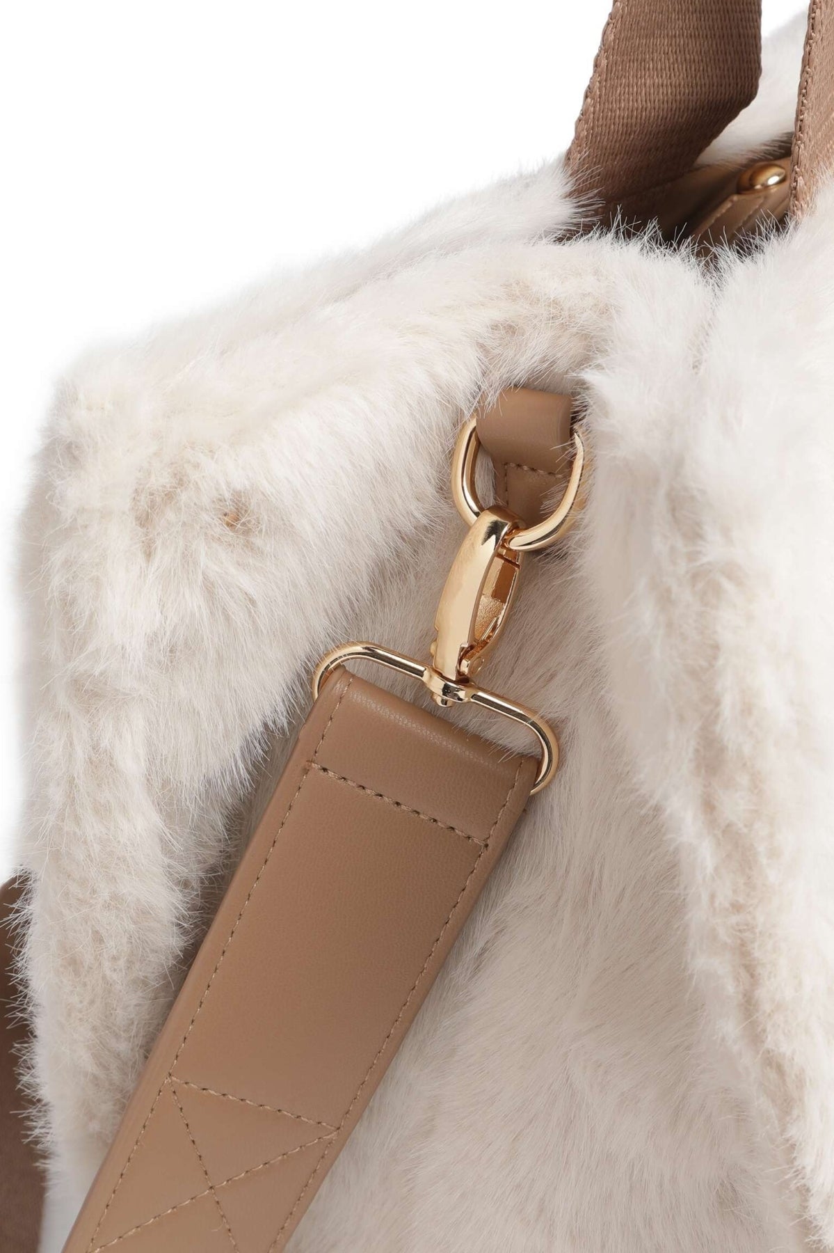 LIU-JO F E TOTE FAKE FUR en color BLANCO (5)