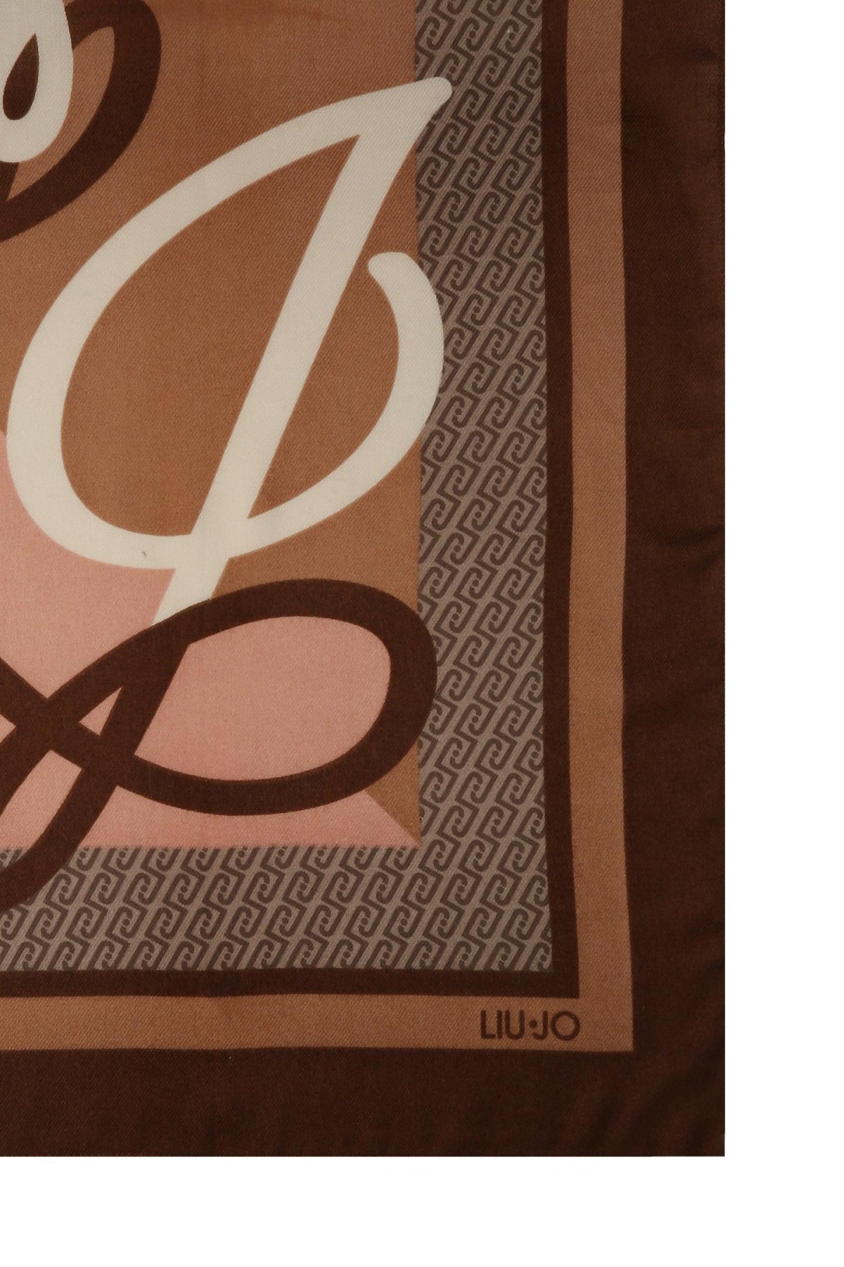 LIU-JO F T FOULARD PORTALOGO en color MARRON (2)
