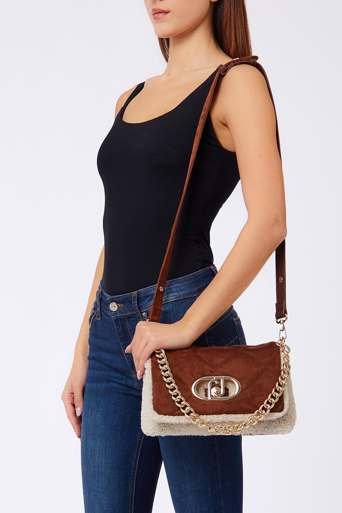 LIU-JO AF E CROSSBODY en color MARRON (1)