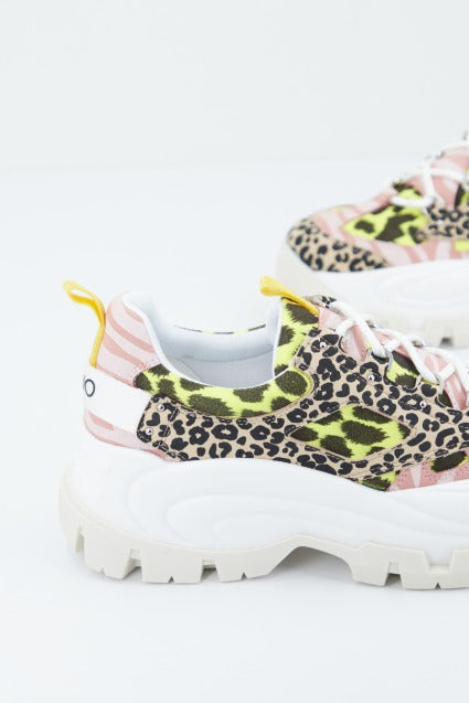 LIU-JO WAVE - SNEAKER BLAC en color ANIMAL PRINT (2)