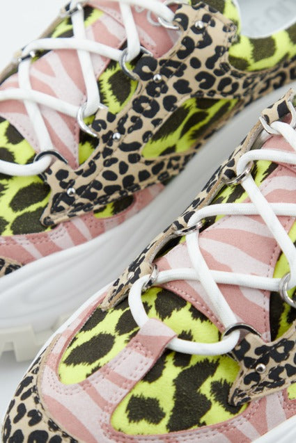 LIU-JO WAVE - SNEAKER BLAC en color ANIMAL PRINT (4)