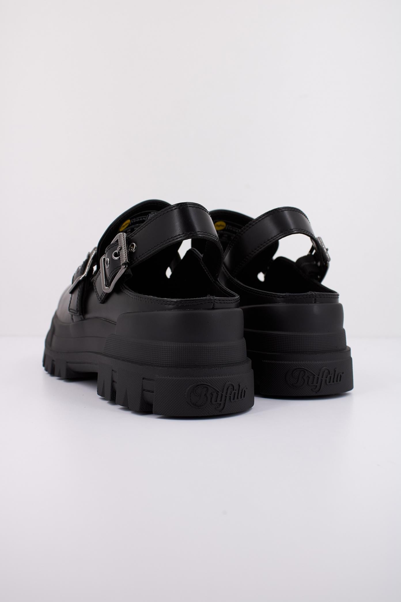 BUFFALO ASPHA CLOG SND BS en color NEGRO (4)