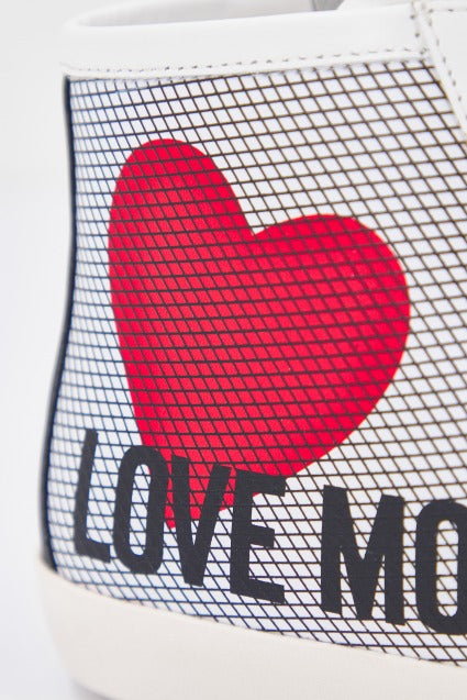 LOVE MOSCHINO SNEAKERD.CASSE en color BLANCO (4)