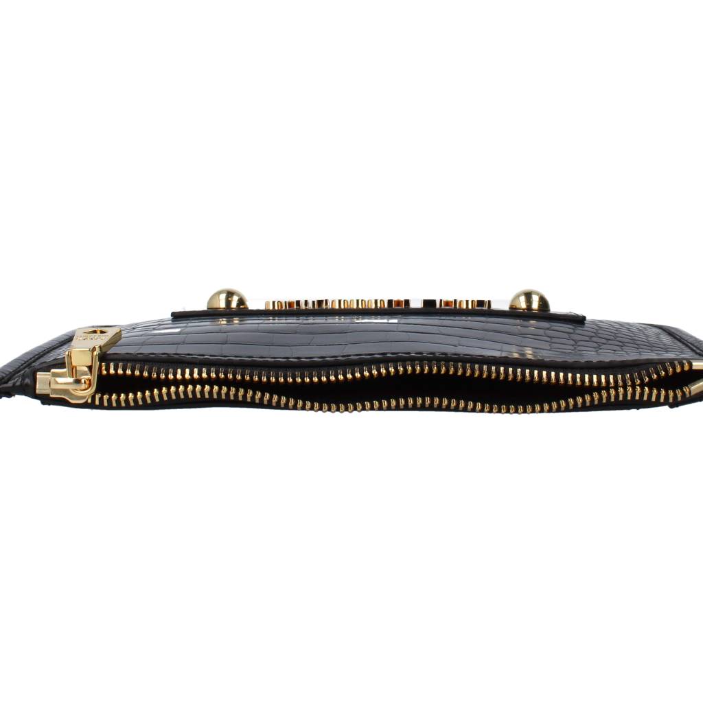 LOVE MOSCHINO CROCO en color NEGRO (5)