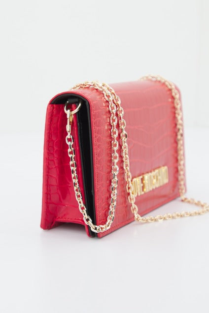 LOVE MOSCHINO JCPPF BOLSA PU ST.CROCO en color ROJO (2)