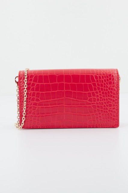 LOVE MOSCHINO JCPPF BOLSA PU ST.CROCO en color ROJO (3)