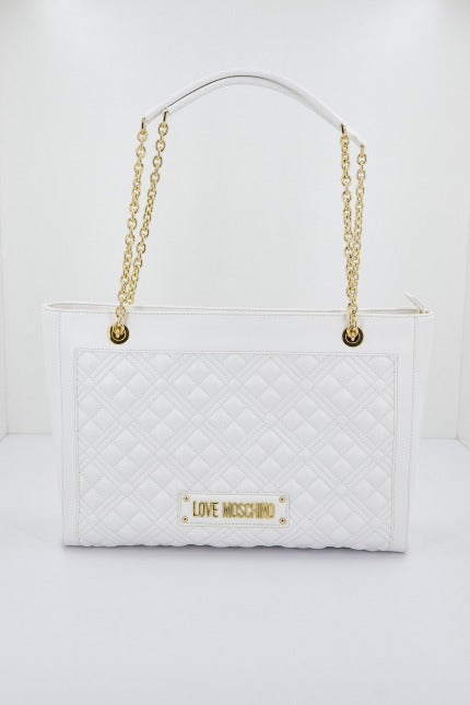 LOVE MOSCHINO JCPPG BORSA QUILTED PU en color BLANCO (1)