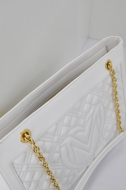 LOVE MOSCHINO JCPPG BORSA QUILTED PU en color BLANCO (4)