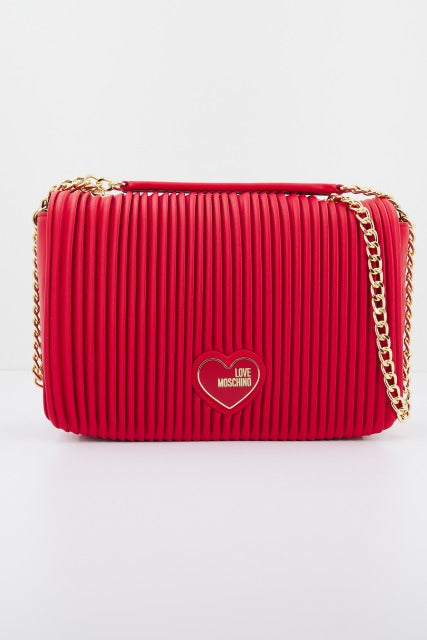 LOVE MOSCHINO PLEATED PU en color ROJO (1)