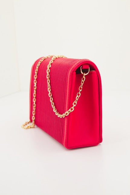 LOVE MOSCHINO JCPPG BORSA PLEATED en color ROJO (2)