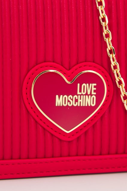 LOVE MOSCHINO JCPPG BORSA PLEATED en color ROJO (4)