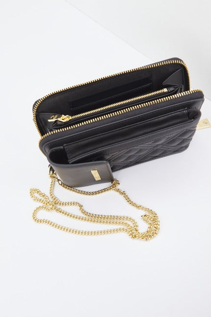 LOVE MOSCHINO JCPPG PORTAFOGLIO QUILTED en color NEGRO (4)