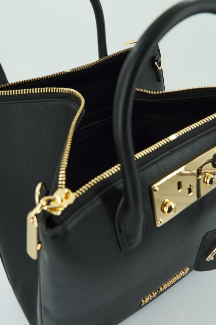 LOVE MOSCHINO JCPPG BORSA PU en color NEGRO (3)