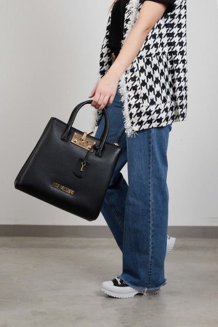 LOVE MOSCHINO JCPPG BORSA PU en color NEGRO (5)