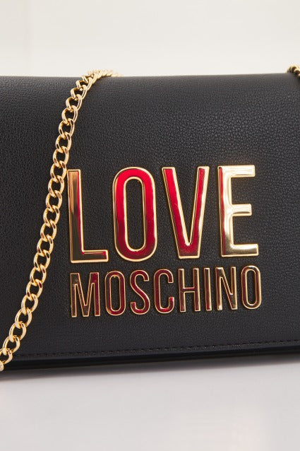 LOVE MOSCHINO JCPPG BORSA PU en color NEGRO (4)