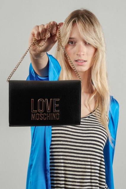 LOVE MOSCHINO JCPPG BORSA PU en color NEGRO (5)