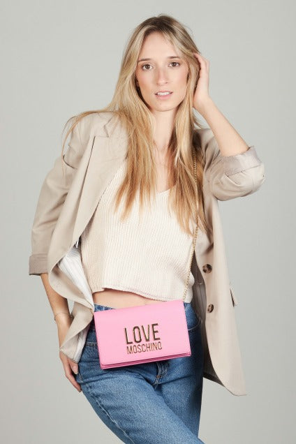 LOVE MOSCHINO JCPPG BORSA PU en color ROSA (5)
