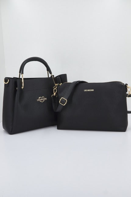LOVE MOSCHINO JCPPG BORSA PU en color NEGRO (2)