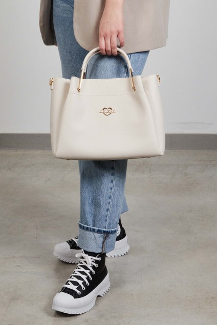LOVE MOSCHINO JCPPG BORSA PU en color BLANCO (5)