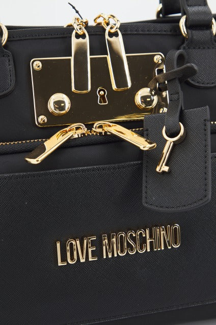 LOVE MOSCHINO JCPPG BORSA NYLON+PU en color NEGRO (4)