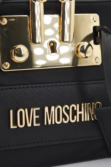 LOVE MOSCHINO JCPPG BORSA NYLON+PU en color NEGRO (4)