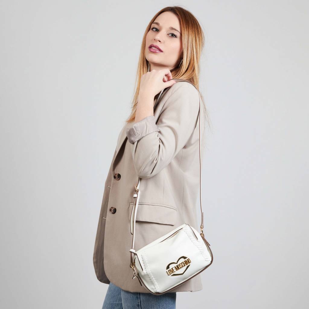 LOVE MOSCHINO JCPPG BORSA PU en color BLANCO (6)