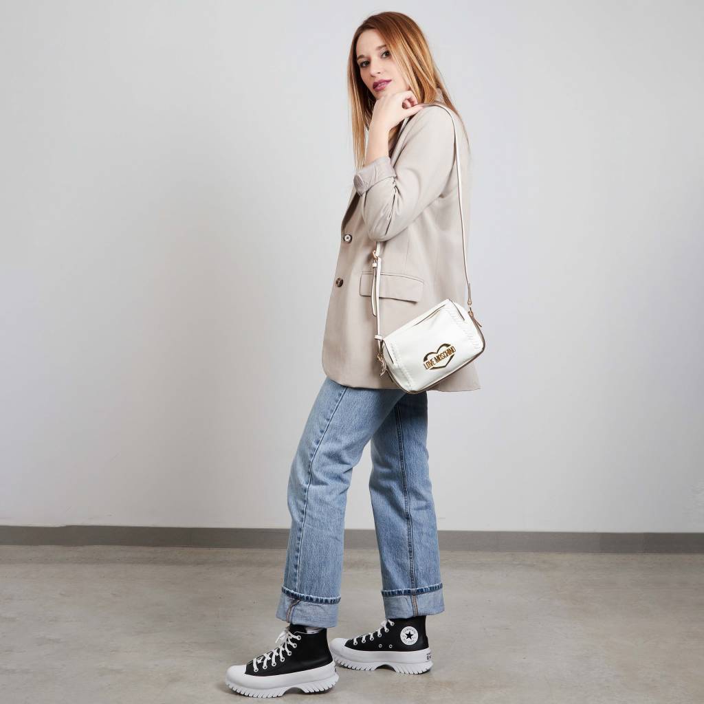 LOVE MOSCHINO JCPPG BORSA PU en color BLANCO (7)