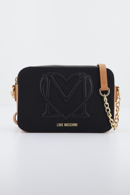 LOVE MOSCHINO JCPPG BORSA CANVAS en color NEGRO (1)