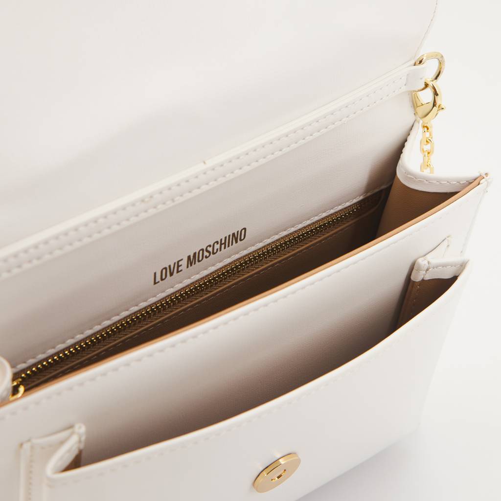 LOVE MOSCHINO JCPPG BORSA PU en color BLANCO (4)