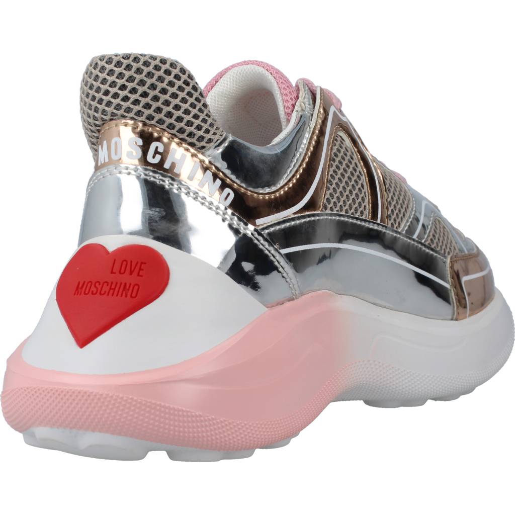 LOVE MOSCHINO SNEAKERD RUNNING en color ROSA (3)