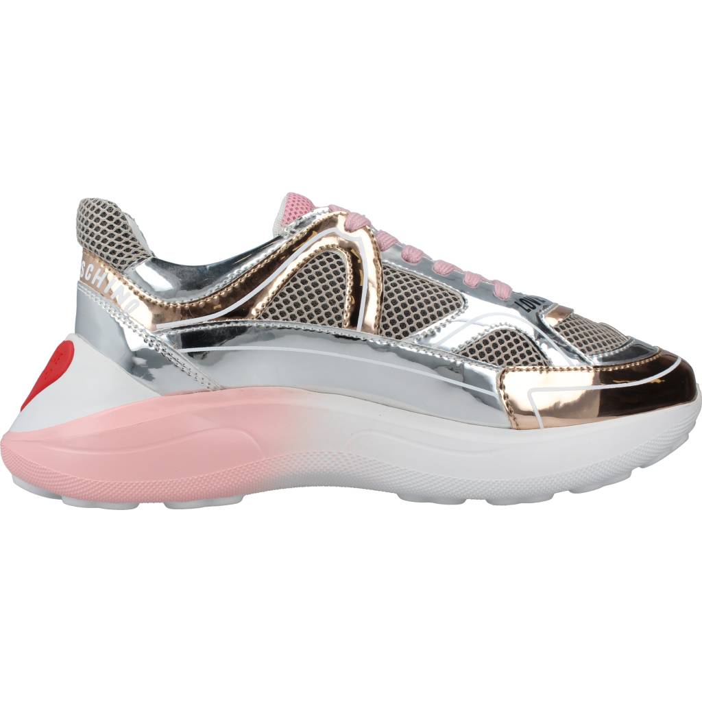 LOVE MOSCHINO SNEAKERD RUNNING en color ROSA (4)